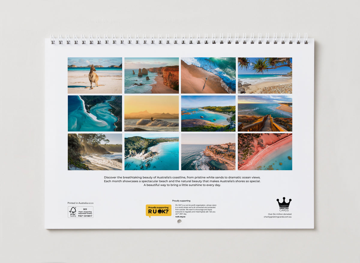 A4 Calendar - Australian Beaches